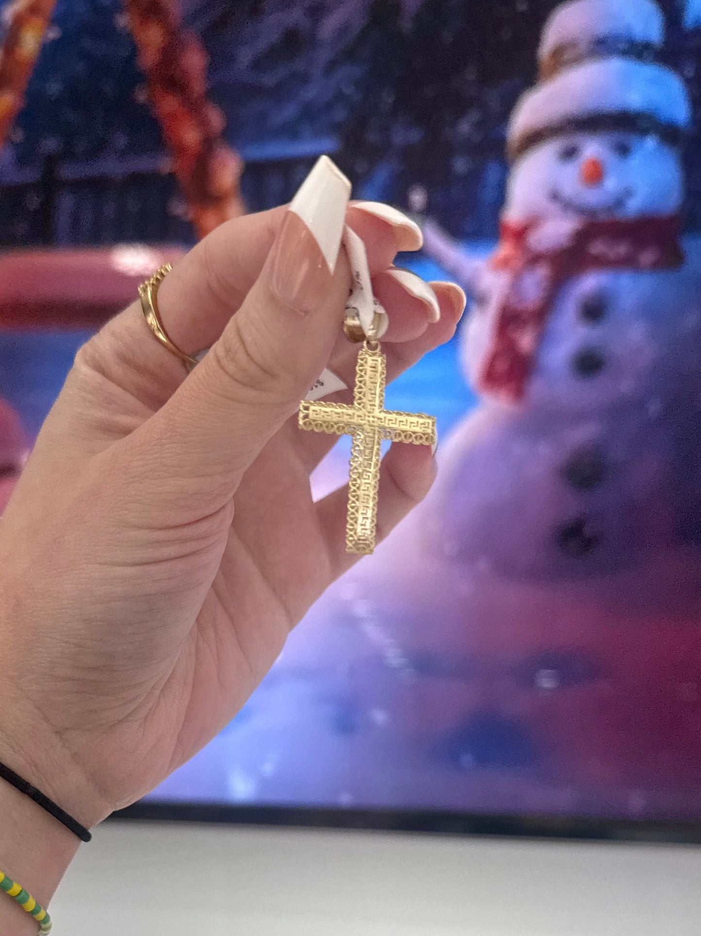 10K Crosses Charm - Miami Jewelry