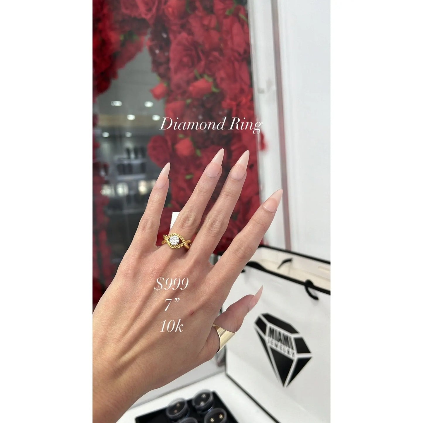 10K Diamond Ring - Miami Jewelry