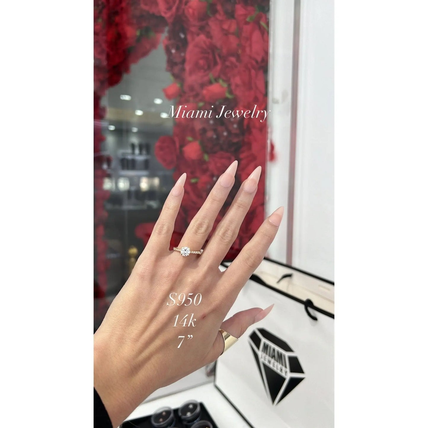 14k Diamond Ring - Miami Jewelry