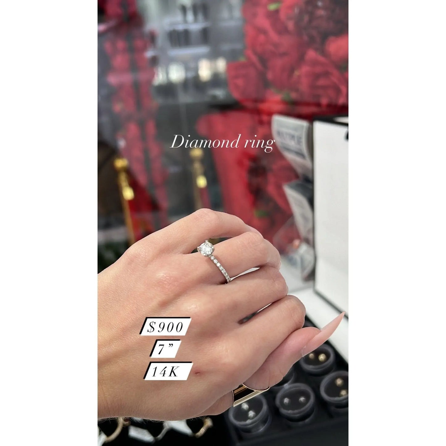 14k Diamond Ring - Miami Jewelry