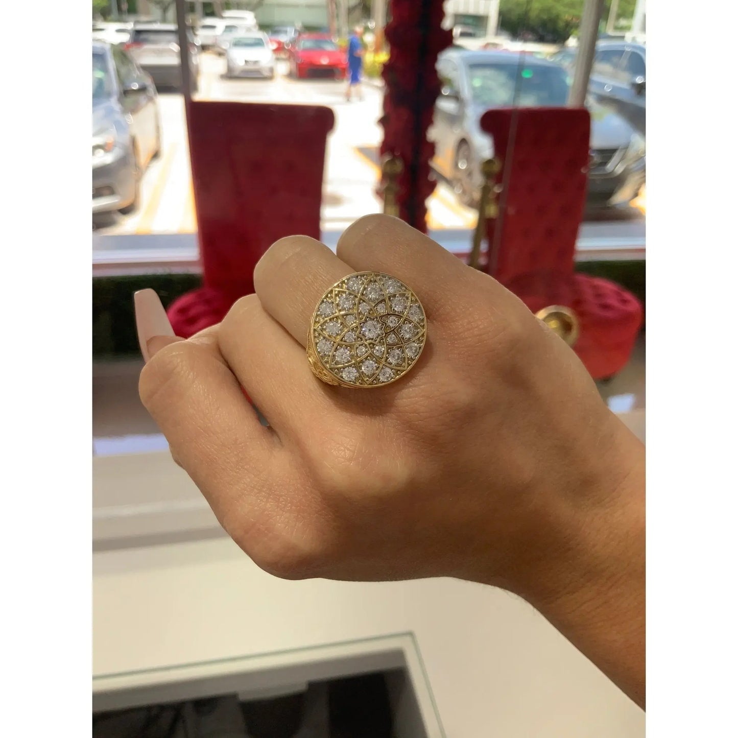 14K Roseta Ring - Miami Jewelry