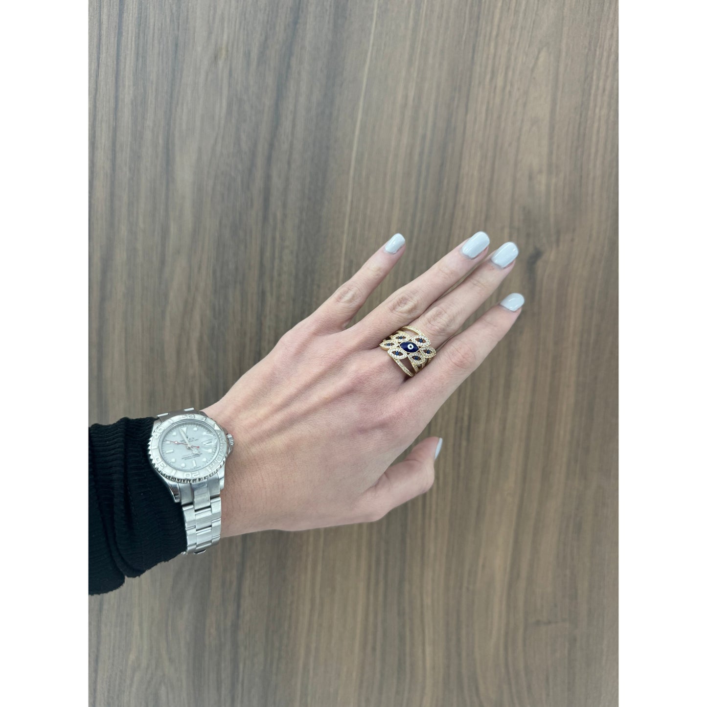 14K Evil Eye Ring
