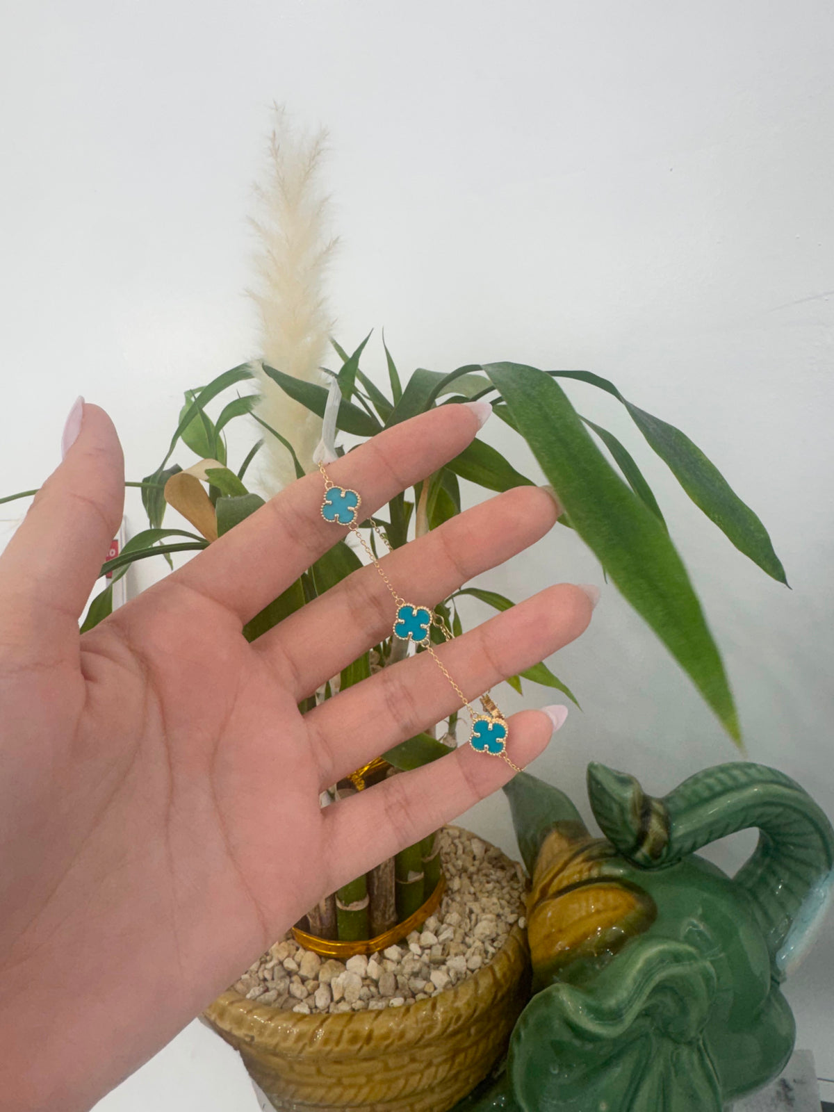 Kristhel manilla de flor 14k