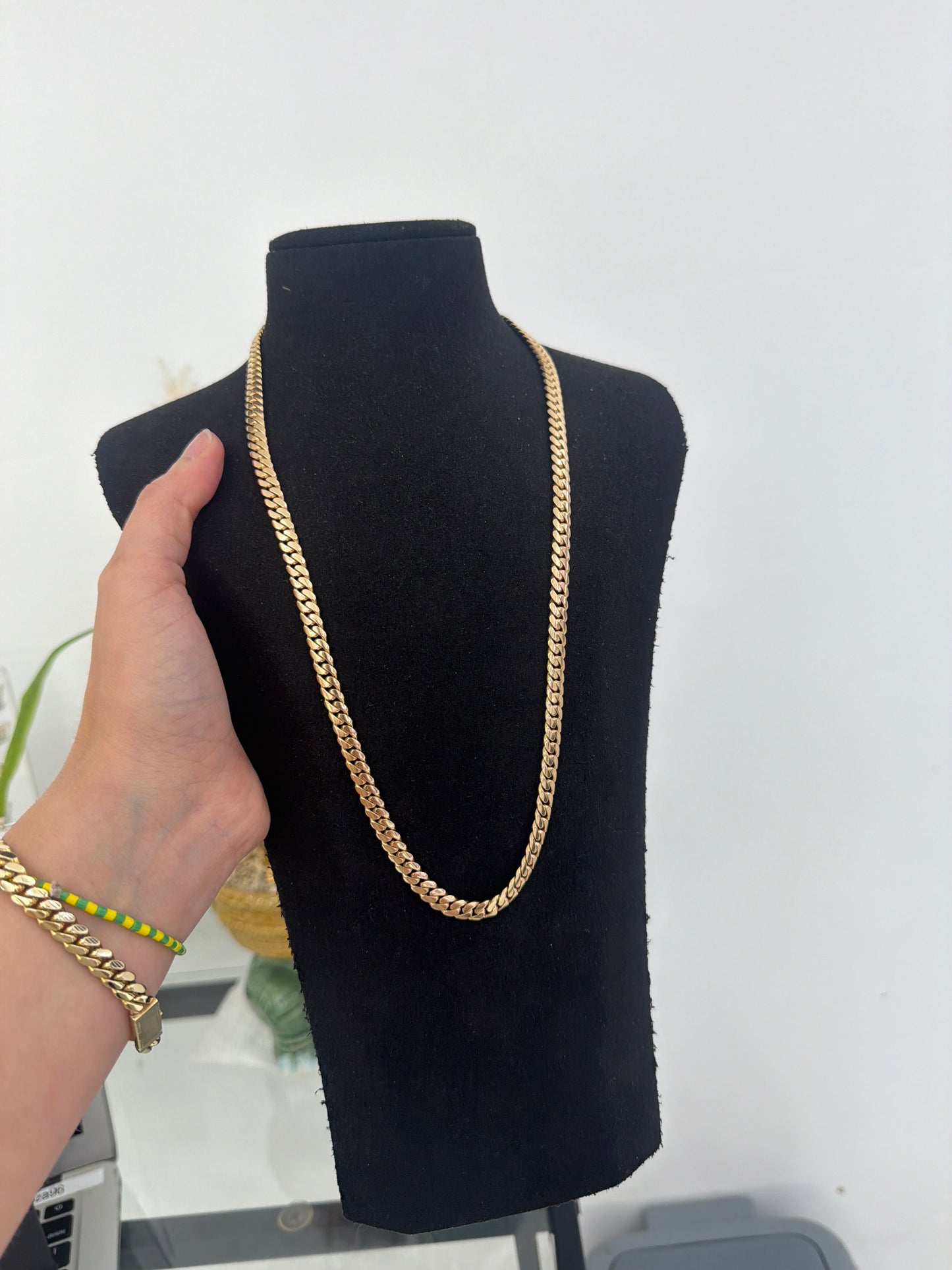 10K 6.5mm Cuban link Chain