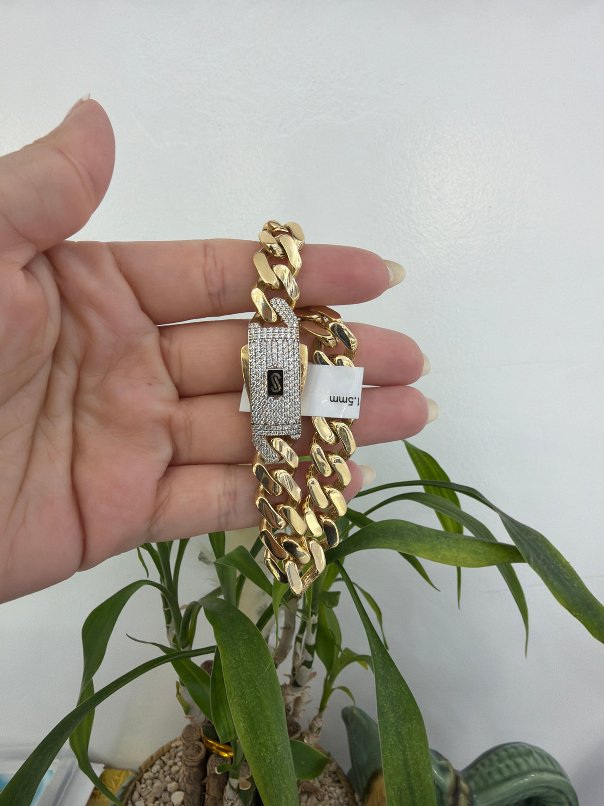 14k 11.5mm Mónaco bracelet