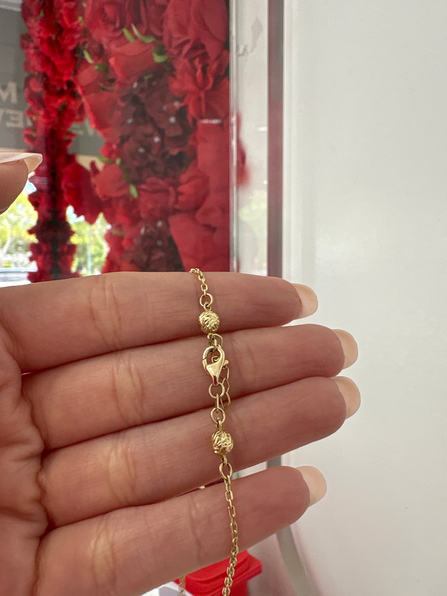 10K Doble Heart Bracelet