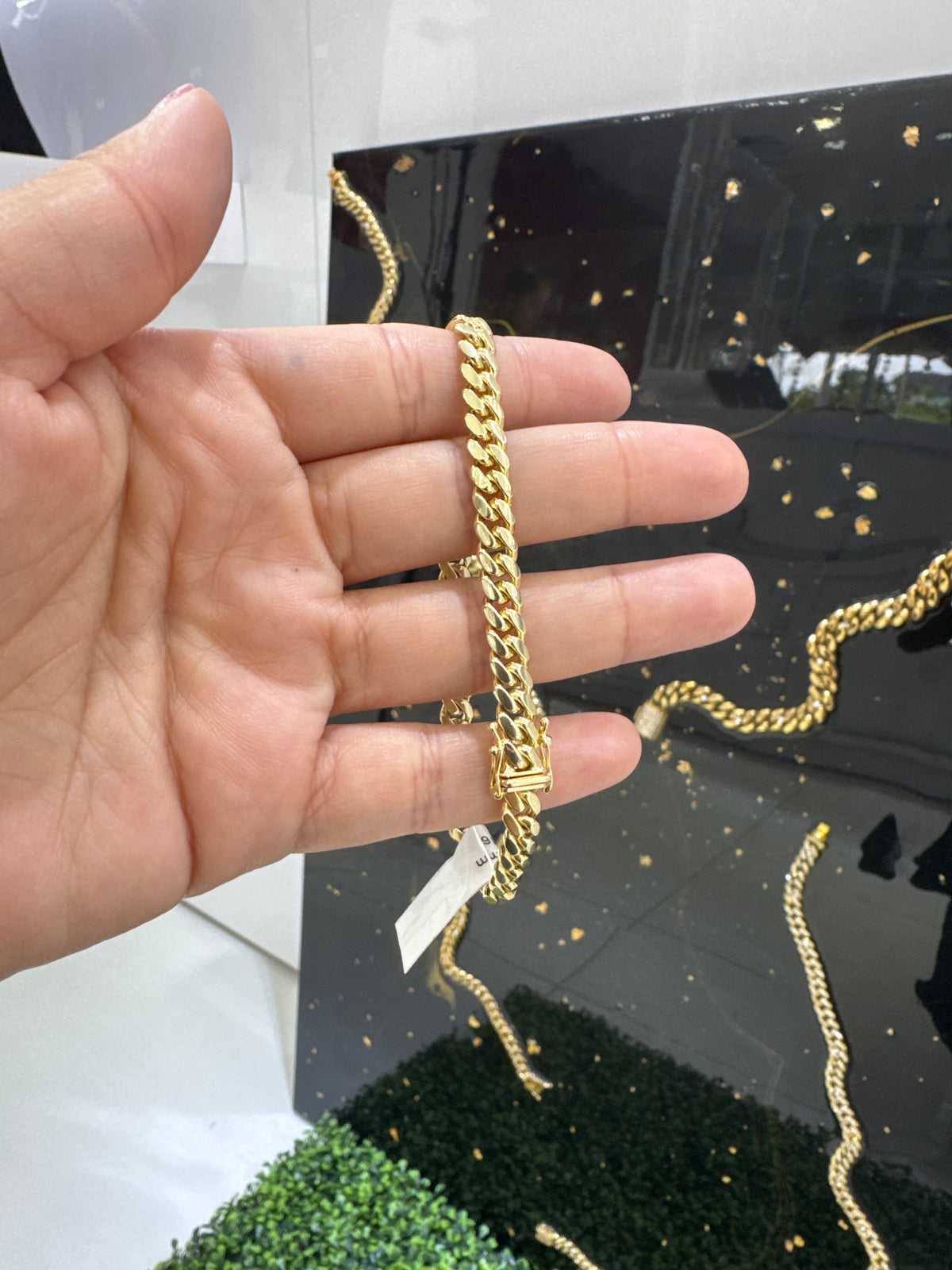 10k 6mm Cuban link bracelet