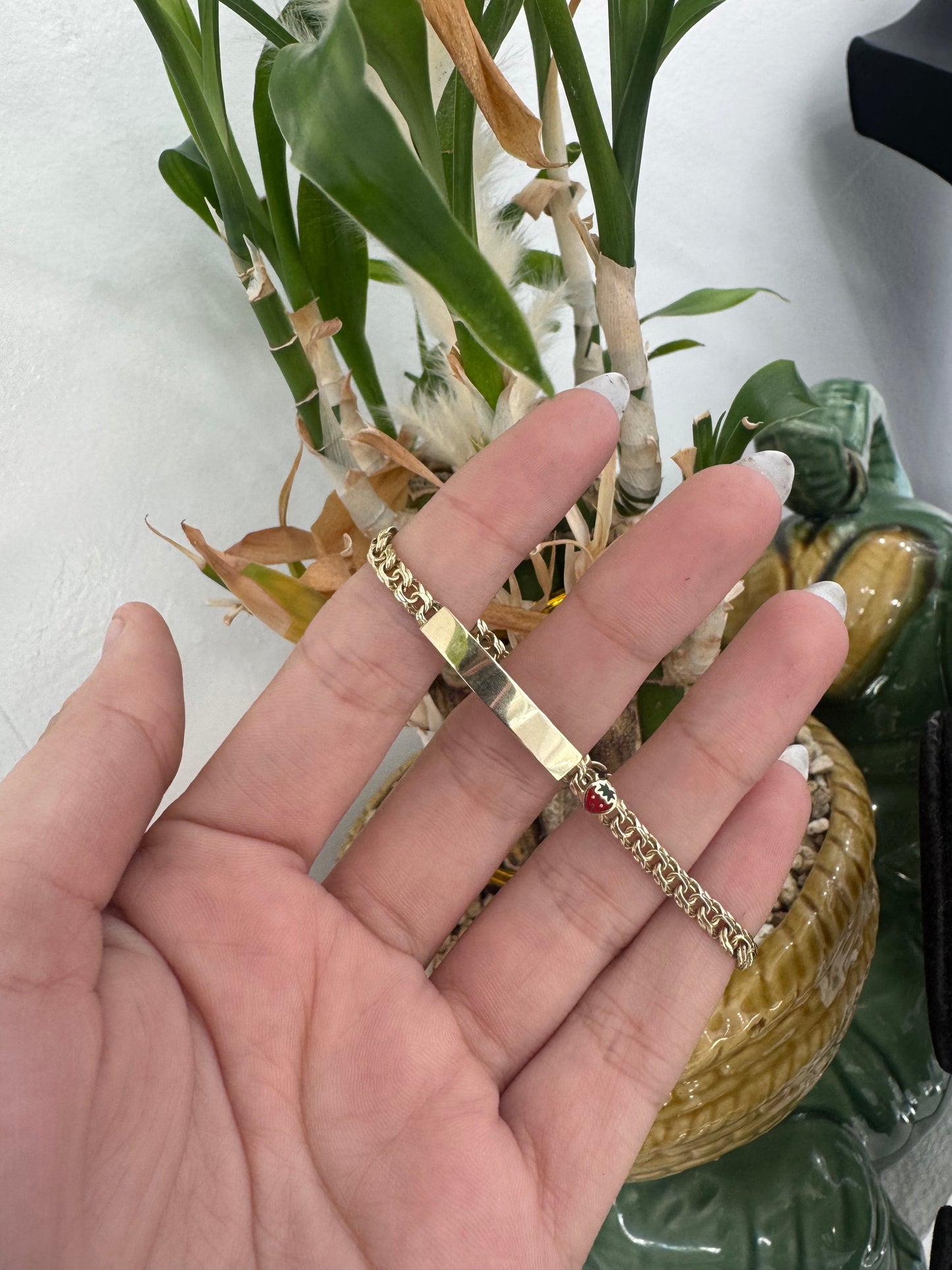 Jenny Pulsera de placa 10k