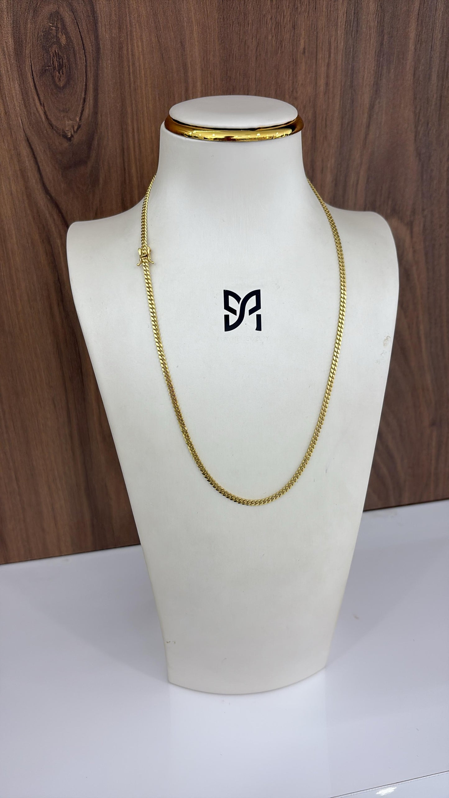 10k 3mm Cuban link chain