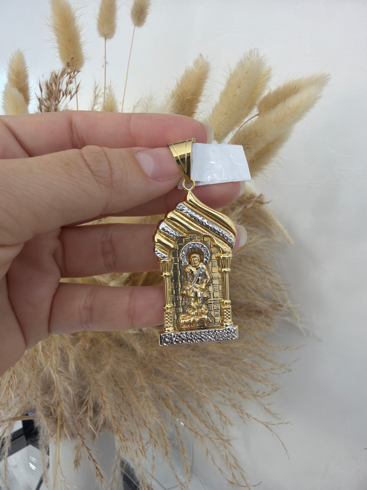 14k San Lazaro charm