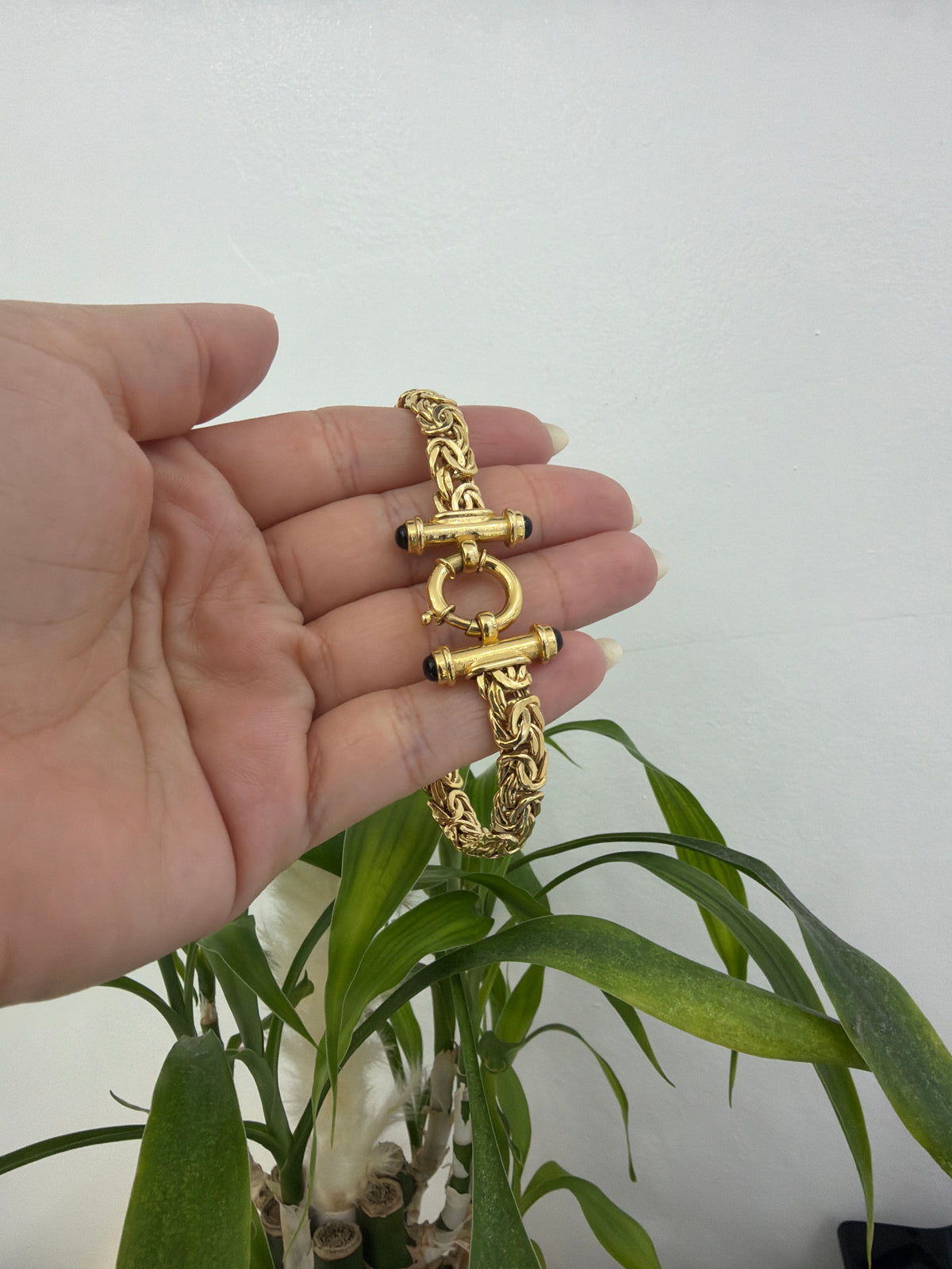 14k Byzantine bracelet