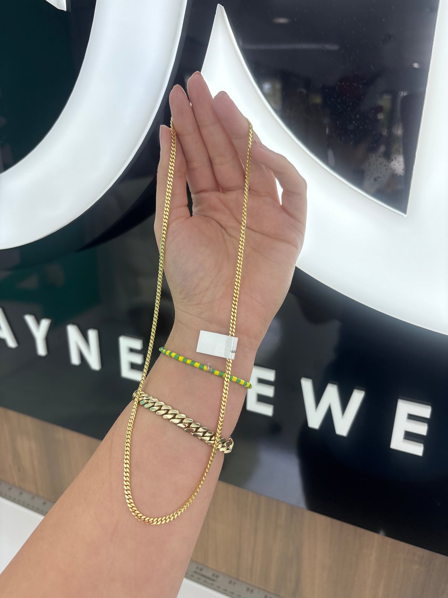 14k 3mm cuban link