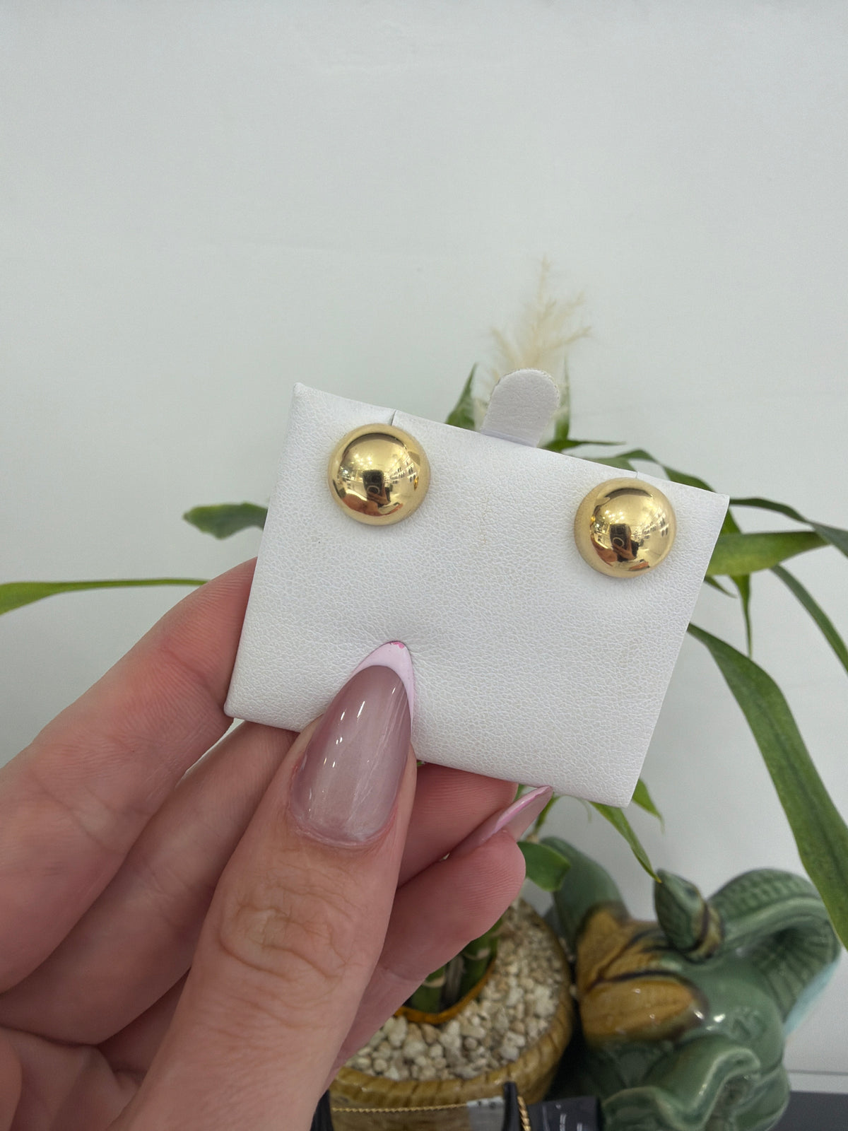 Aretes redondo y de x 14k