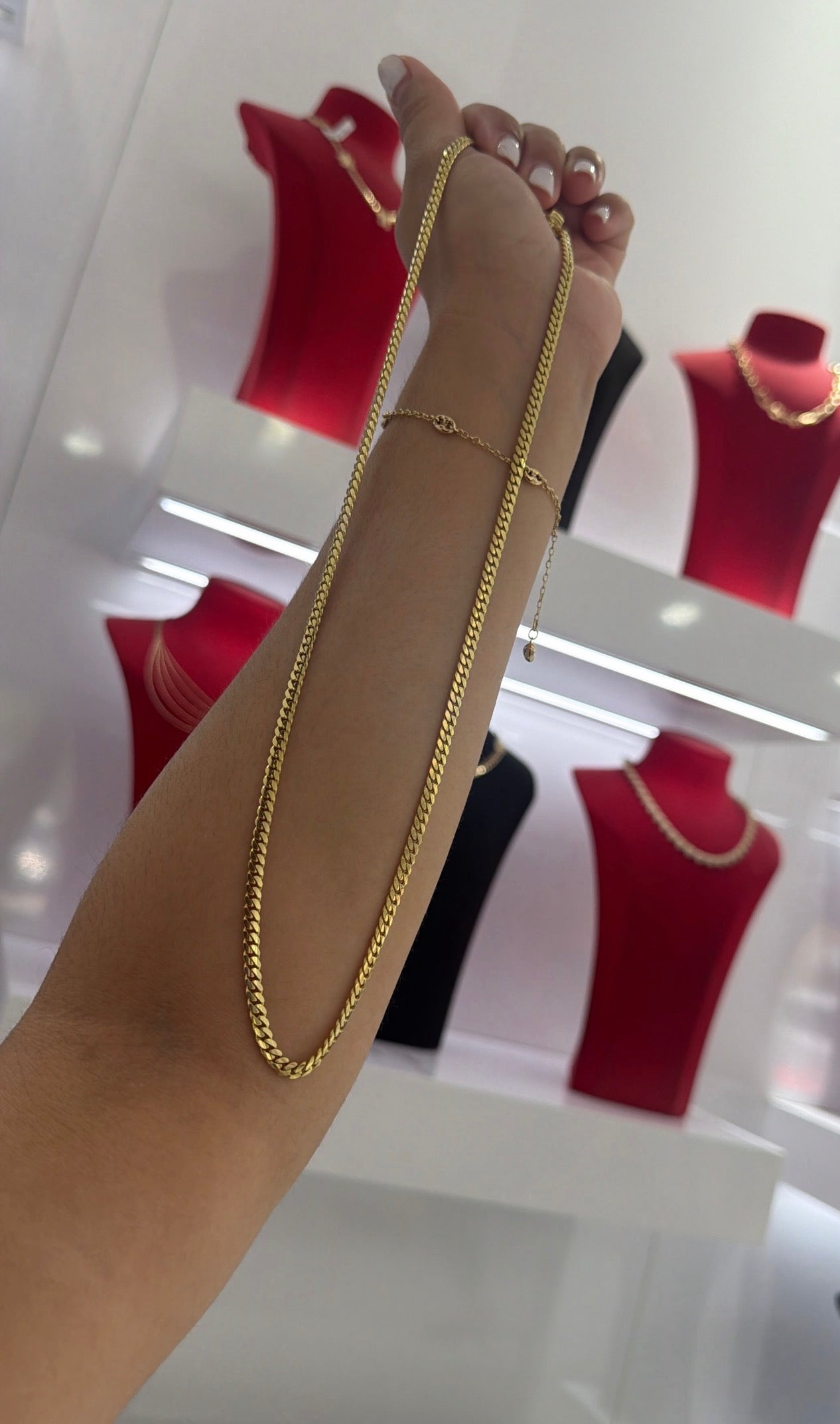 Cadena Cubana 14k
