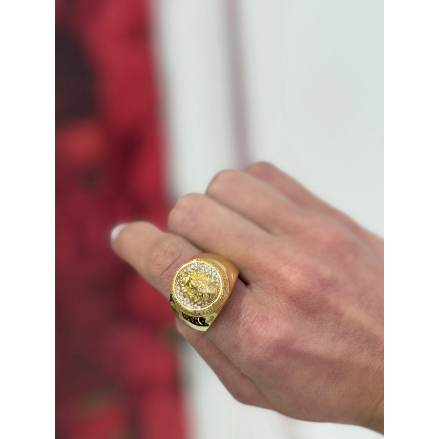 14K Lion Ring