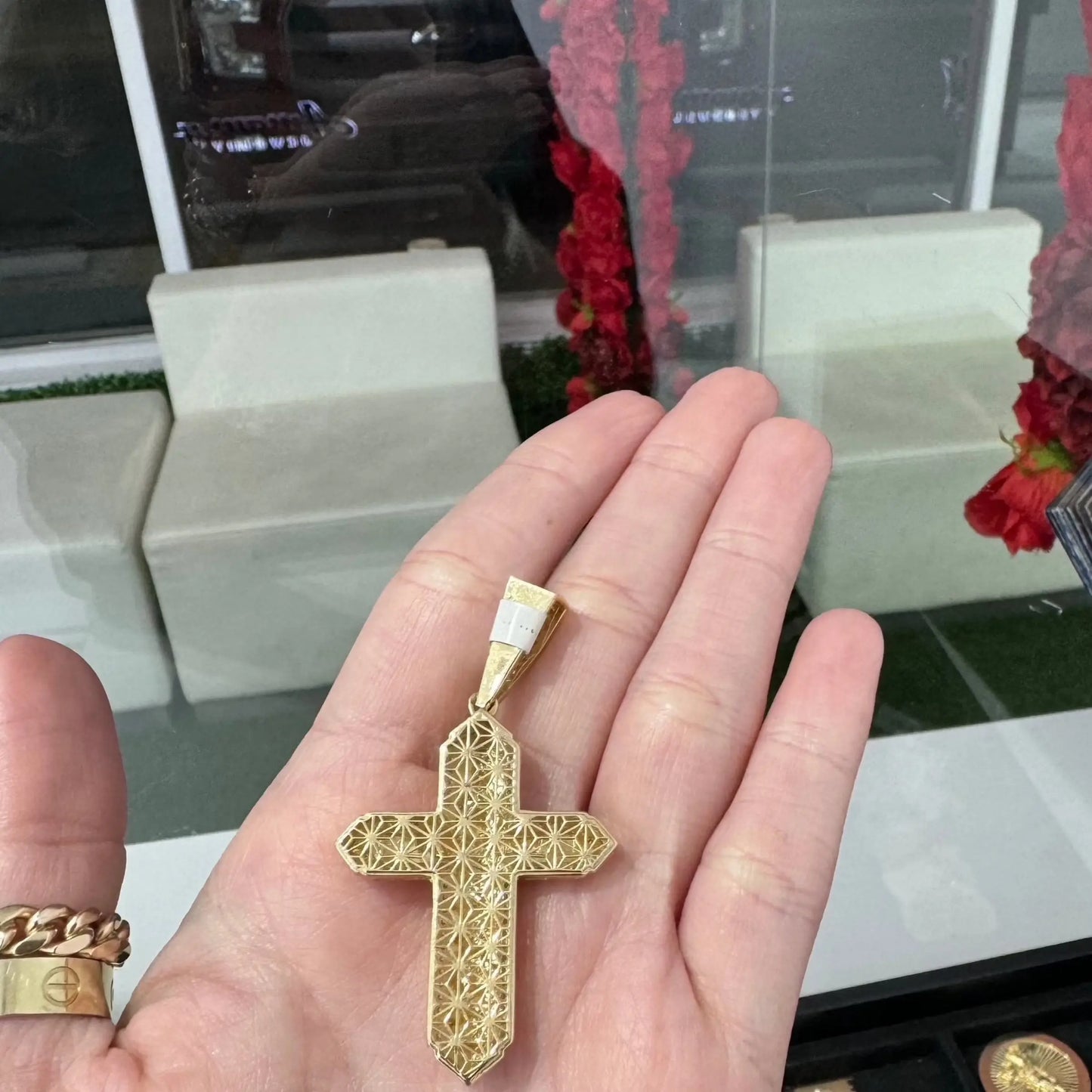 14K Cross Charm Miami Jewelry