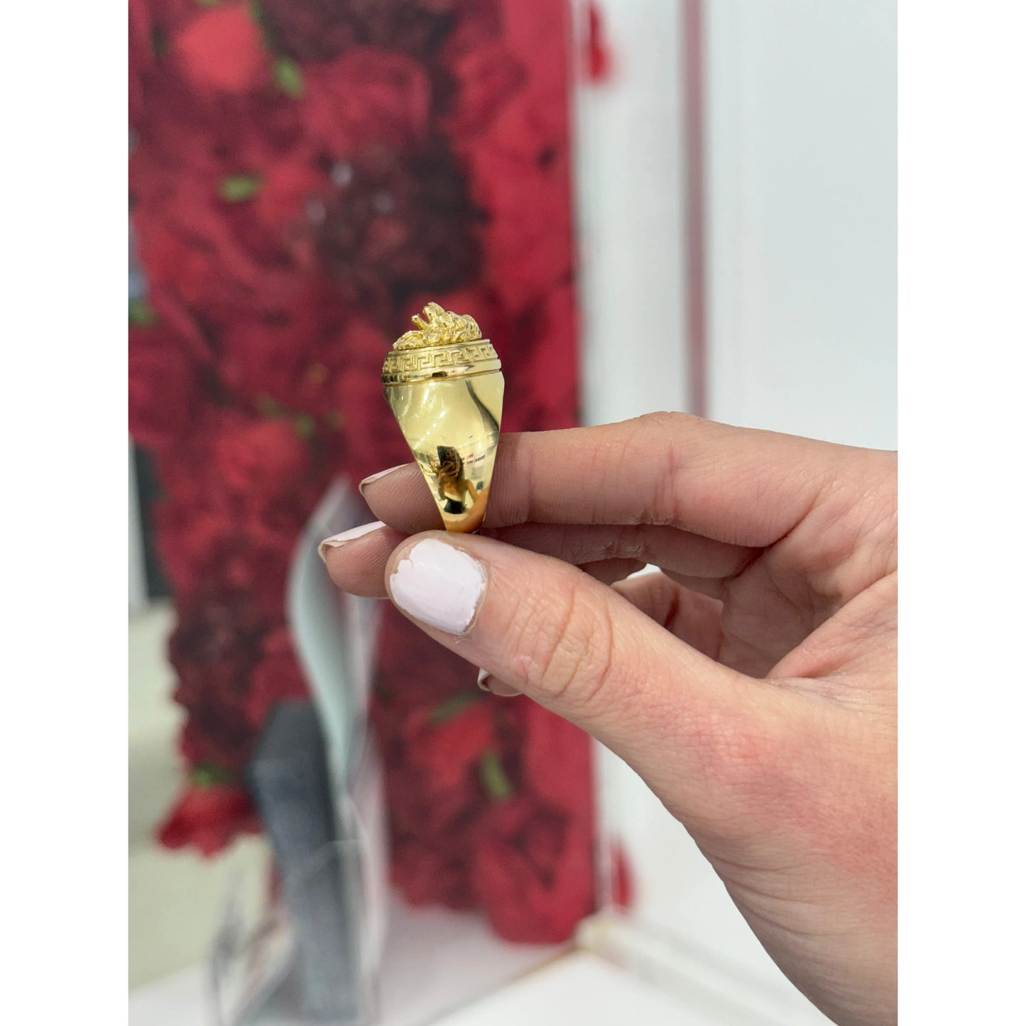 14K Lion Ring