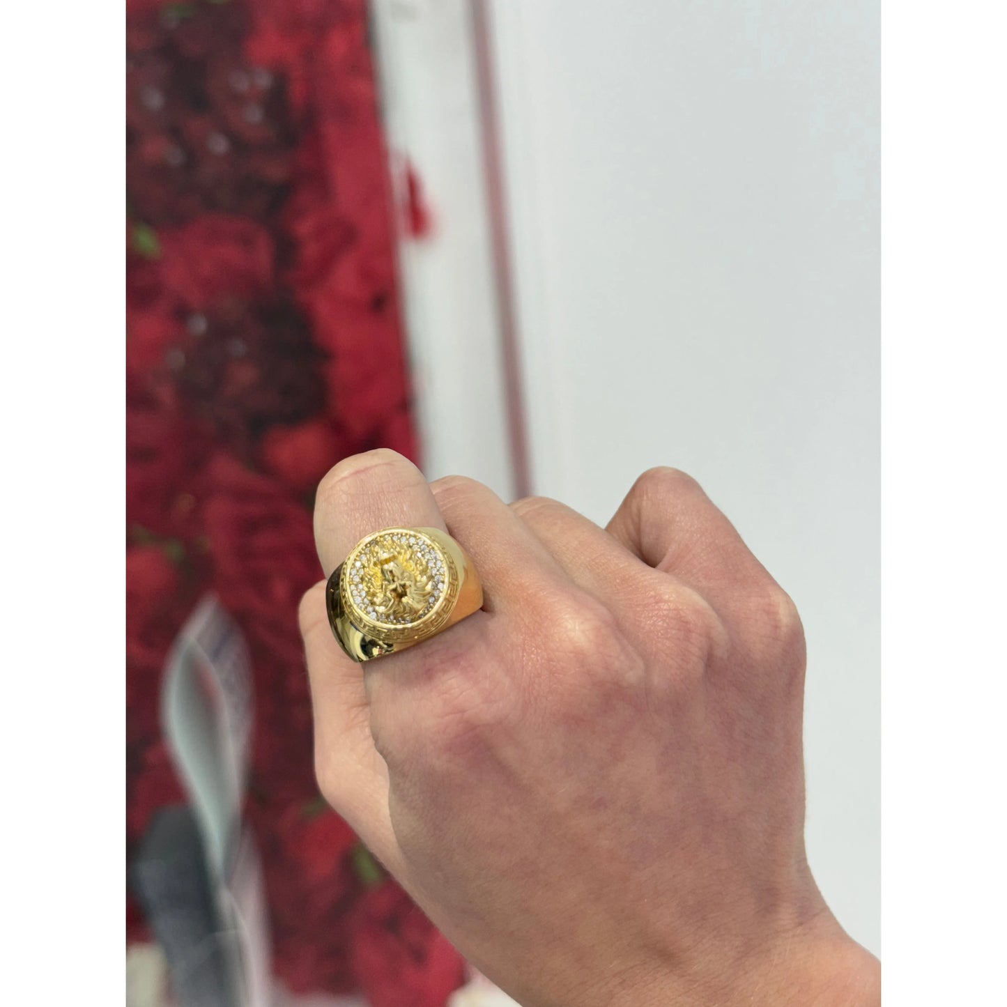 14K Lion Ring