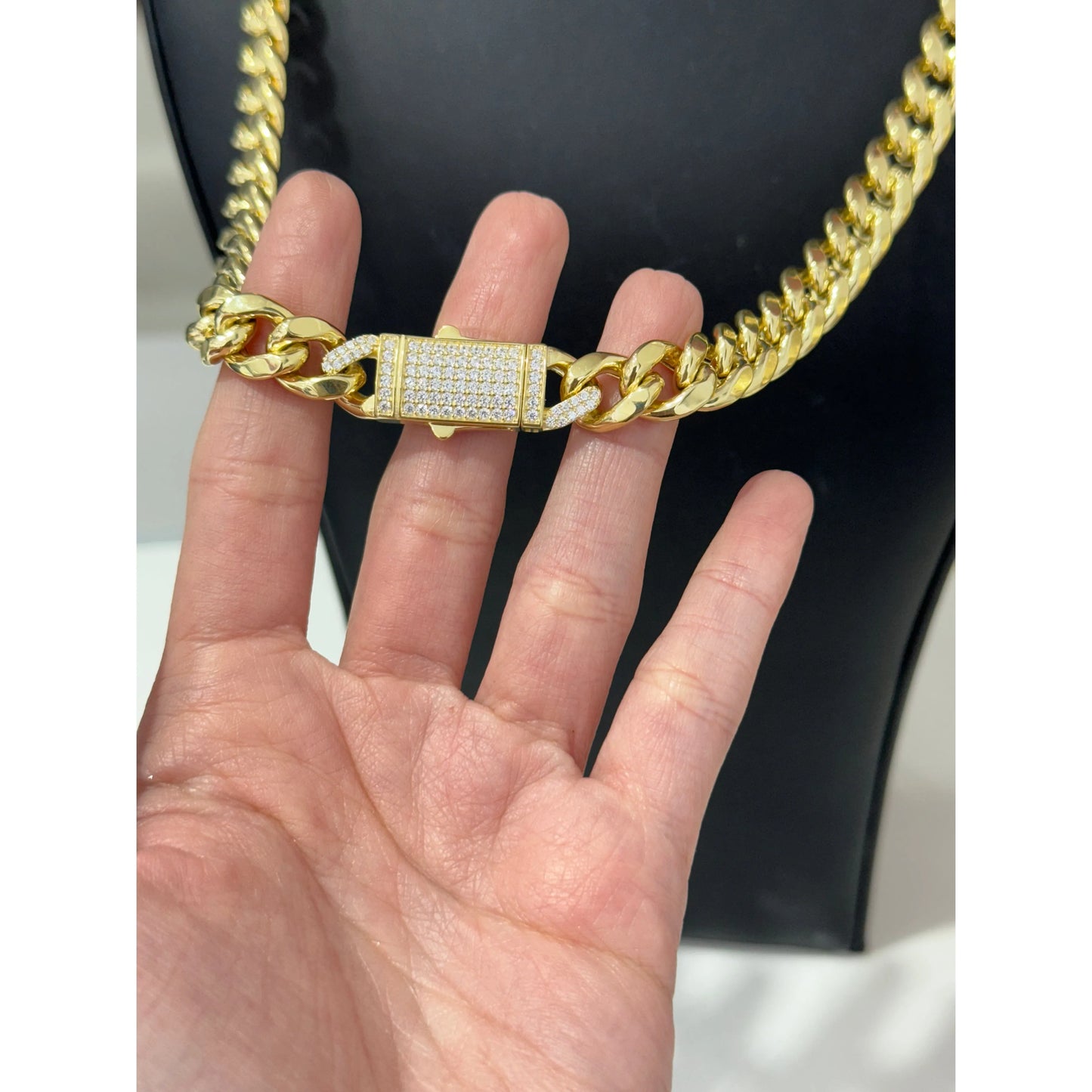 11MM Semi Cuban Link Chain