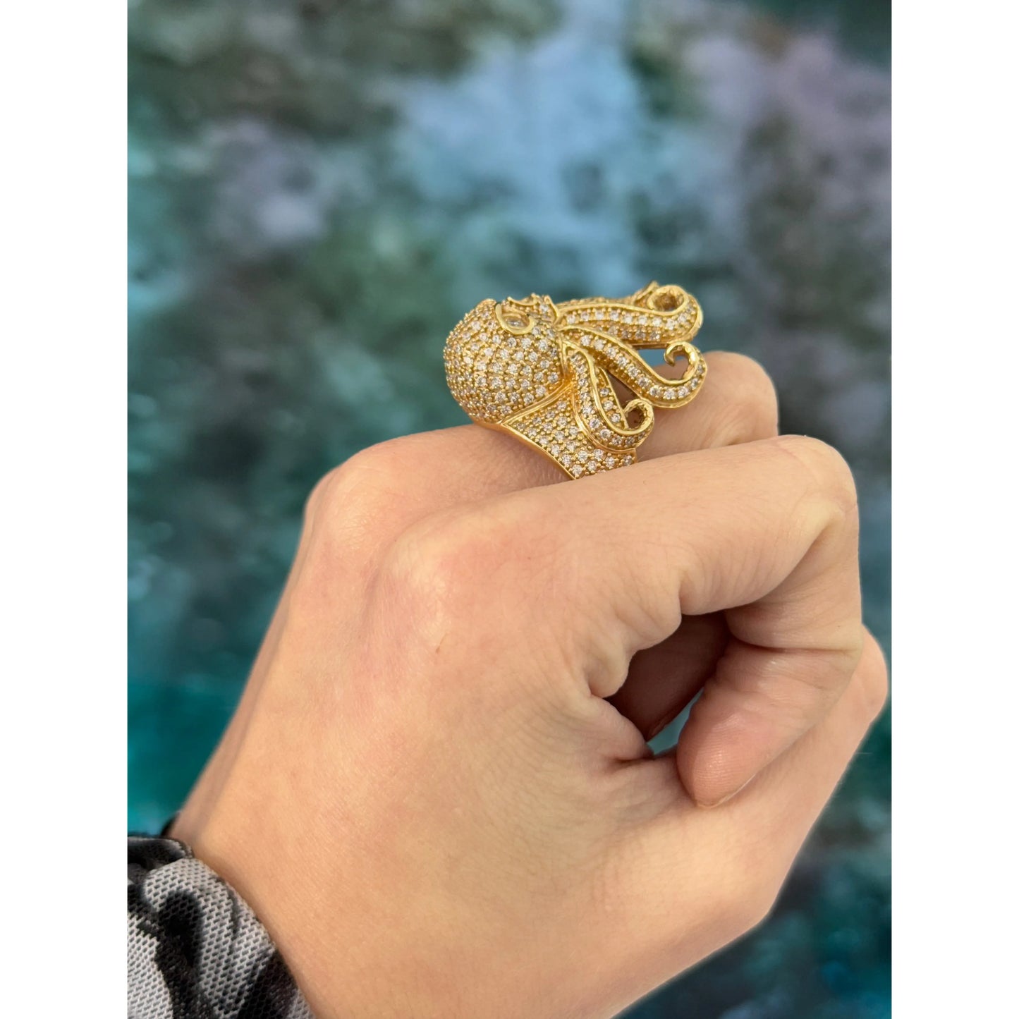 10K Octopus Ring