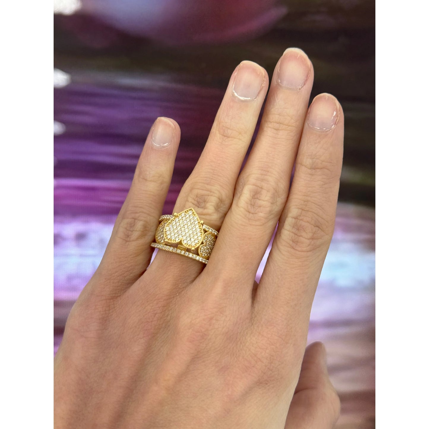14K Heart Ring
