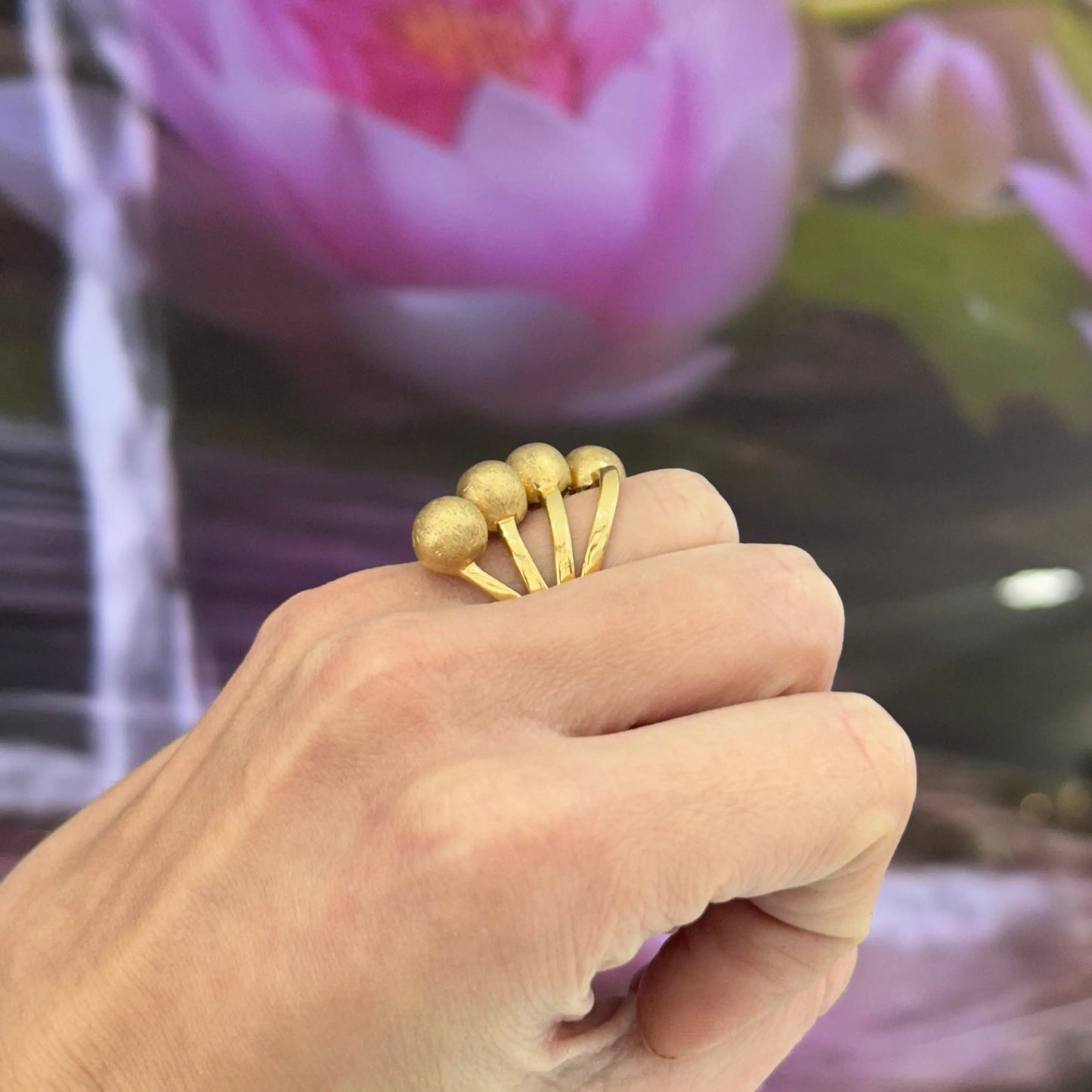14K Ball Ring Miami Jewelry