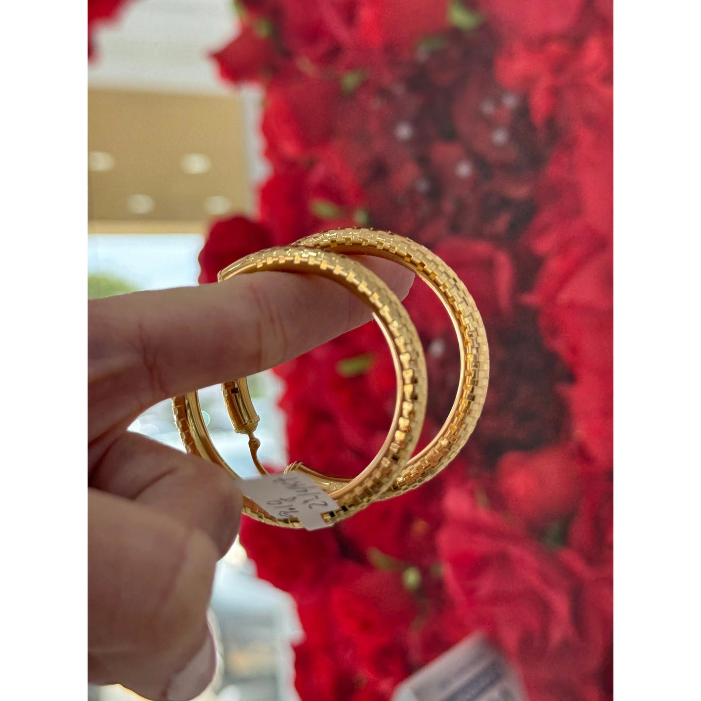 14K Large Hoop