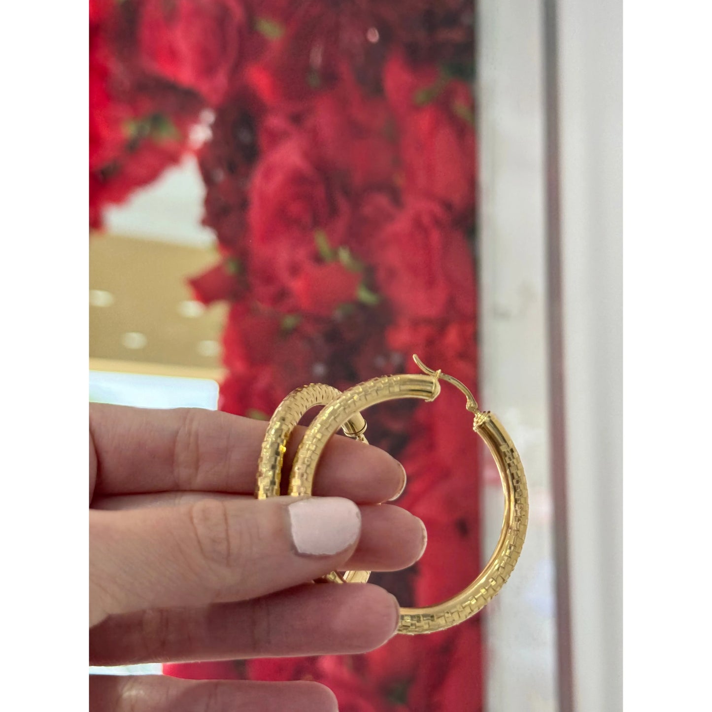 14K Large Hoop