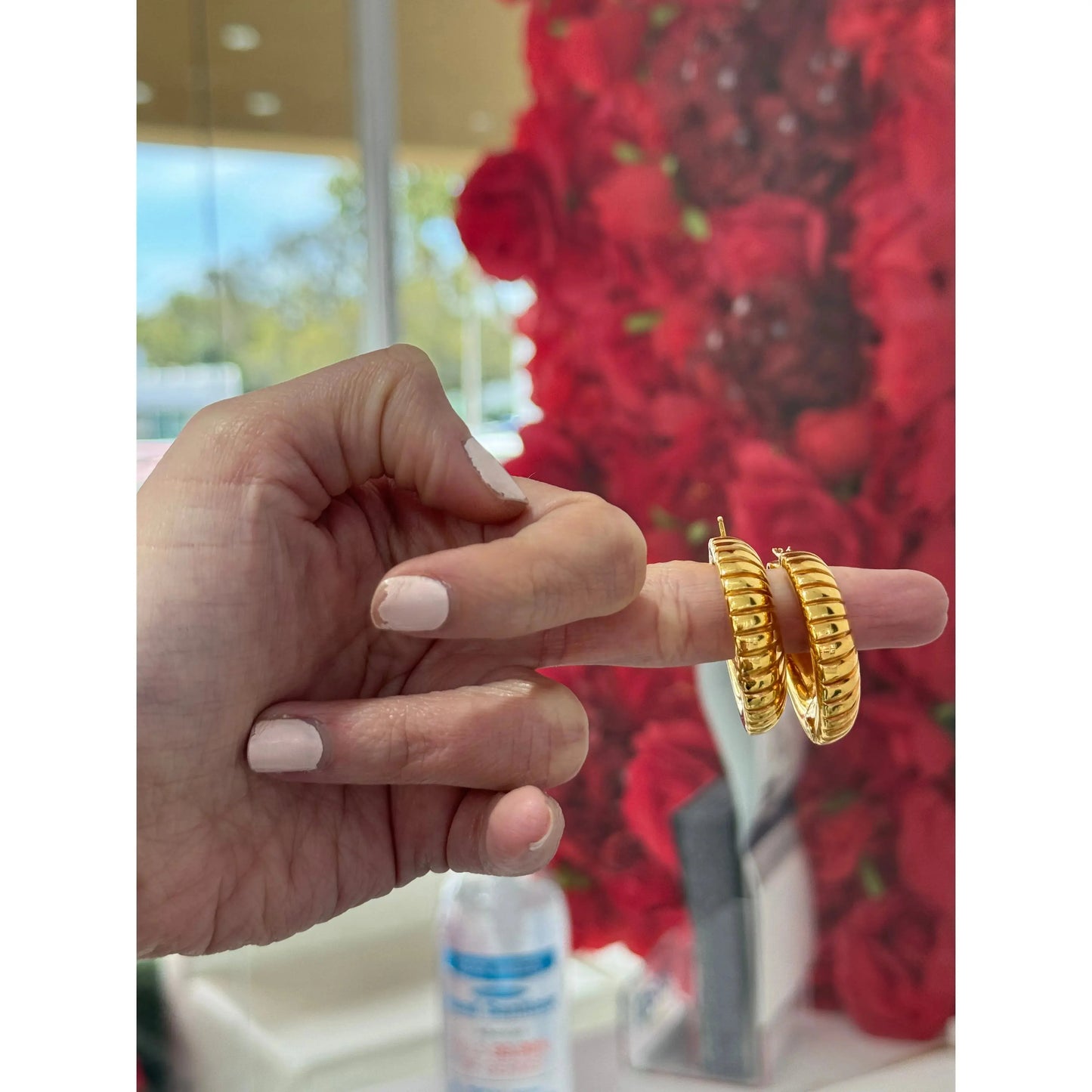 14K MediumHoop Miami Jewelry