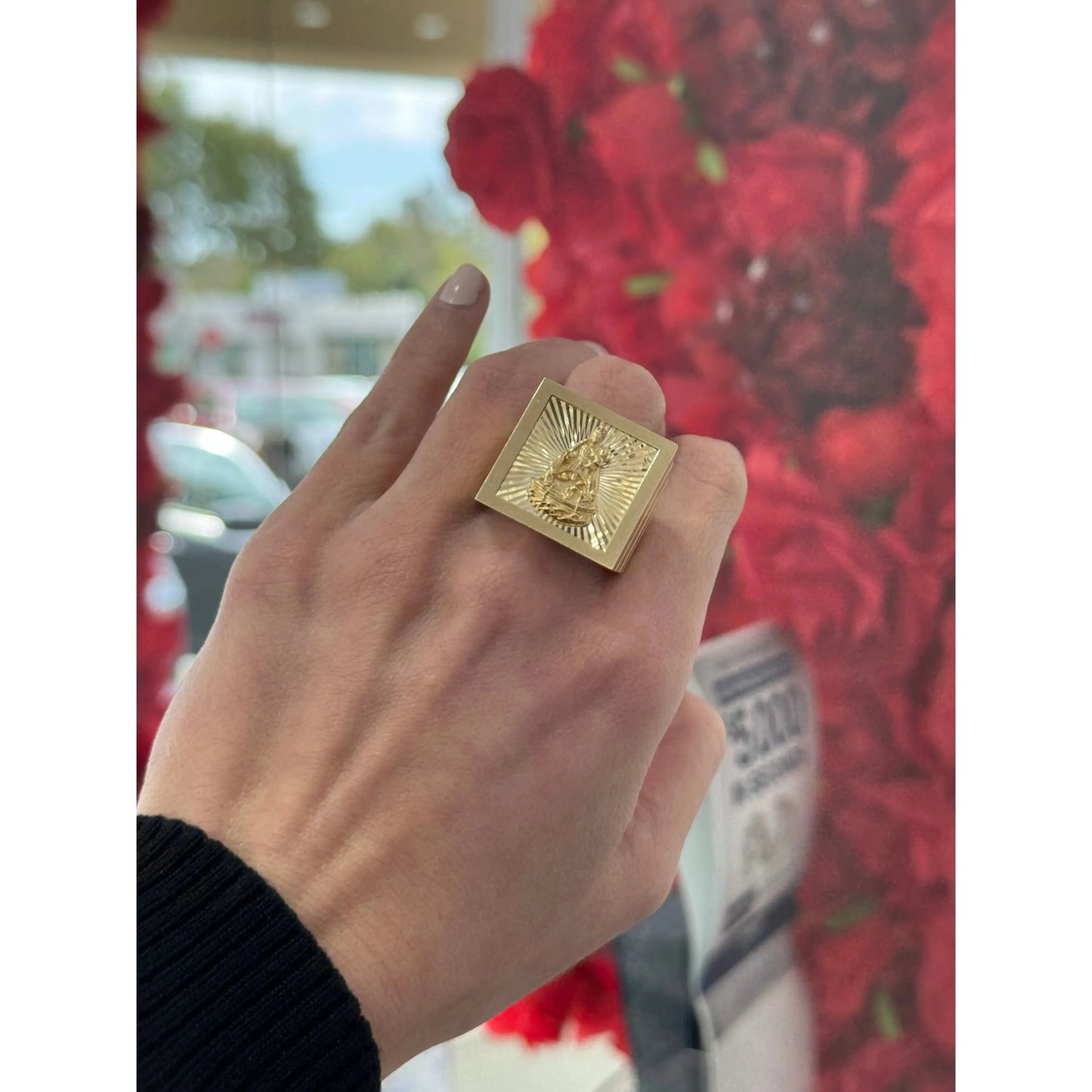 Virgen Mary Ring Miami Jewelry
