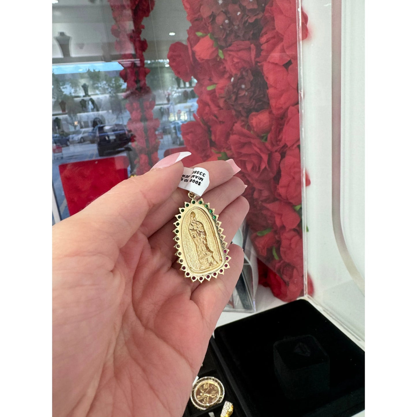 14K Gualdalupe Charm