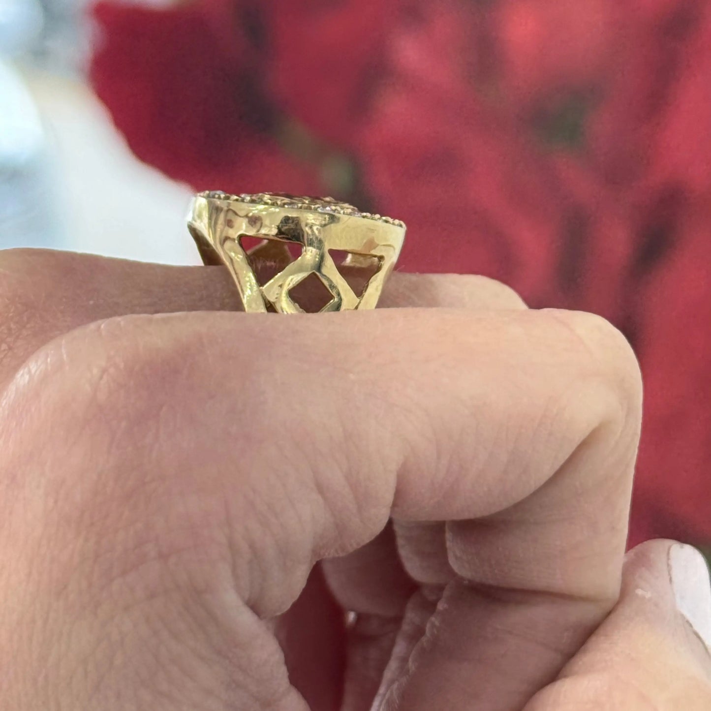 10K Bear Ring Miami Jewelry