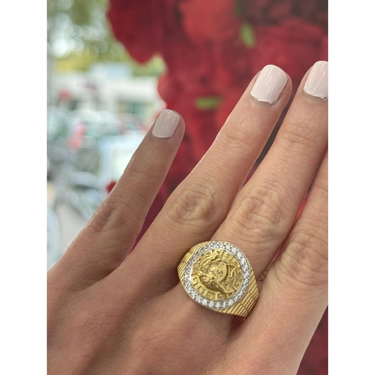 10K Medusa Ring Miami Jewelry