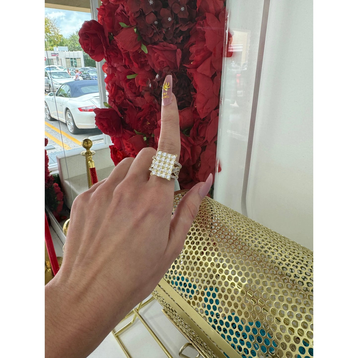 14K Square Ring
