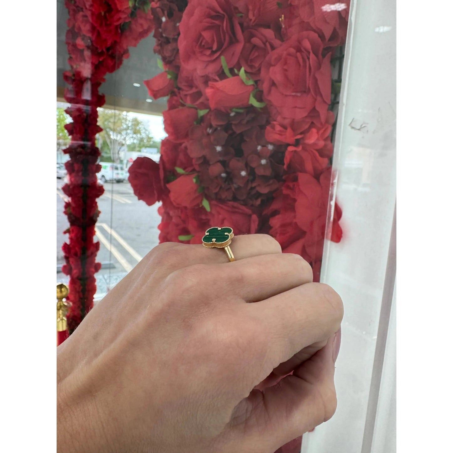 14K Flower Ring Miami Jewelry