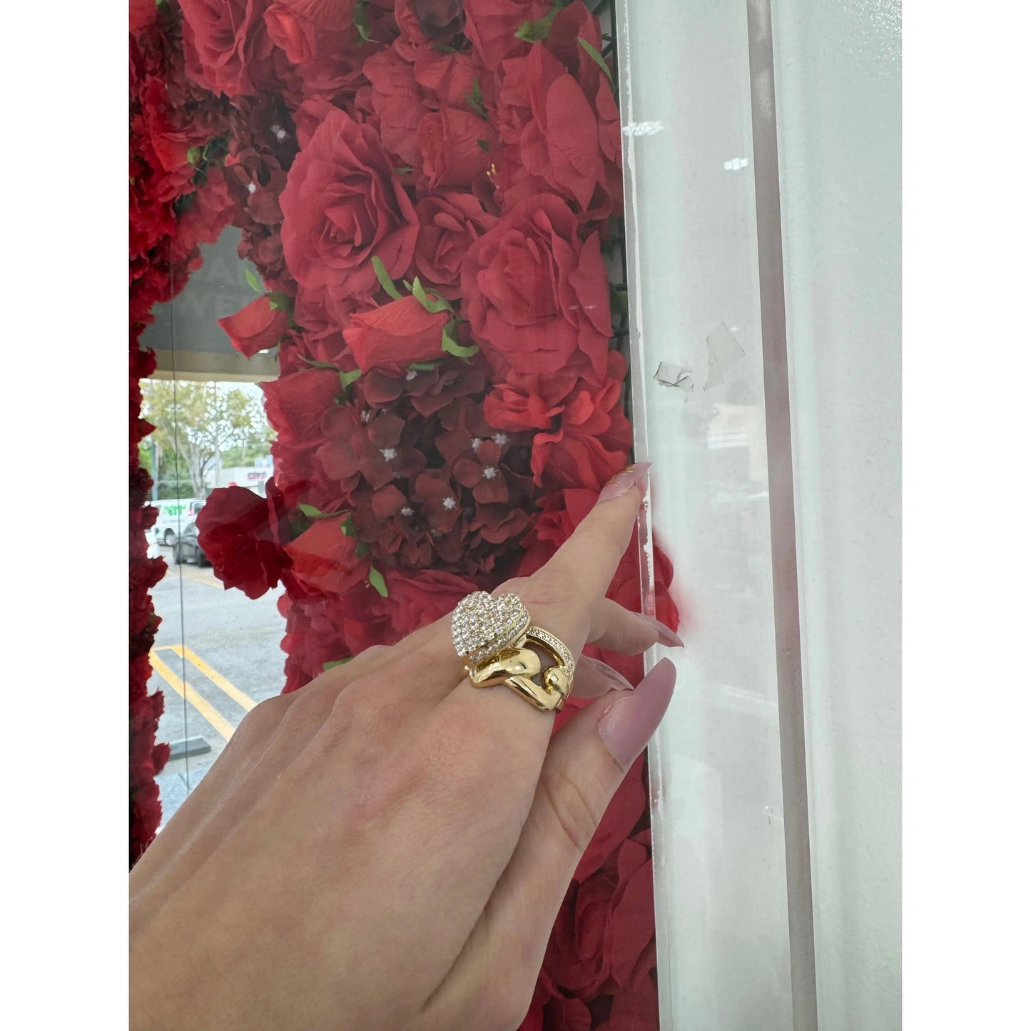 14K Heart Ring Miami Jewelry