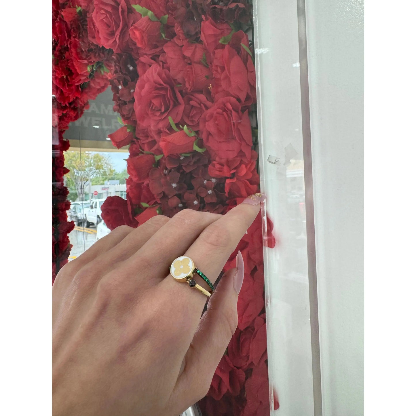 14k Flower Ring Miami Jewelry