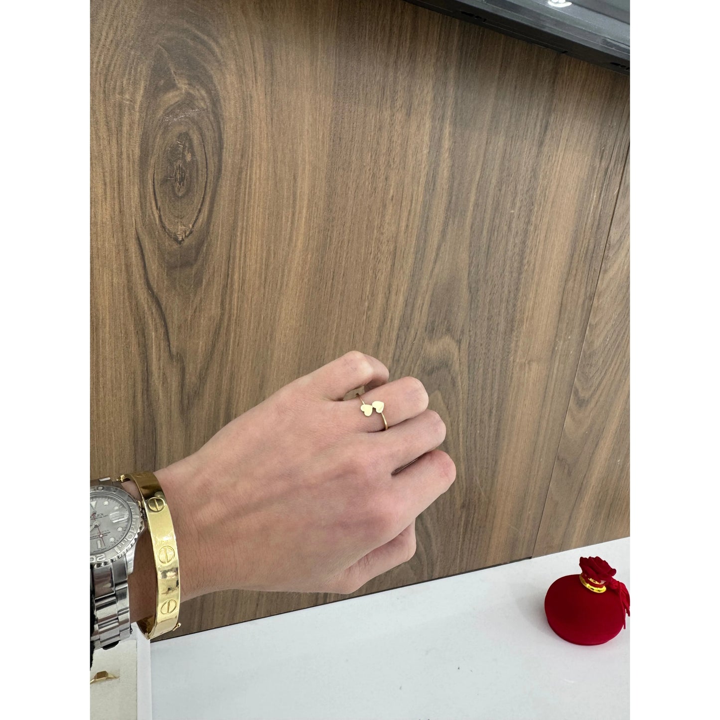 14K Heart Ring