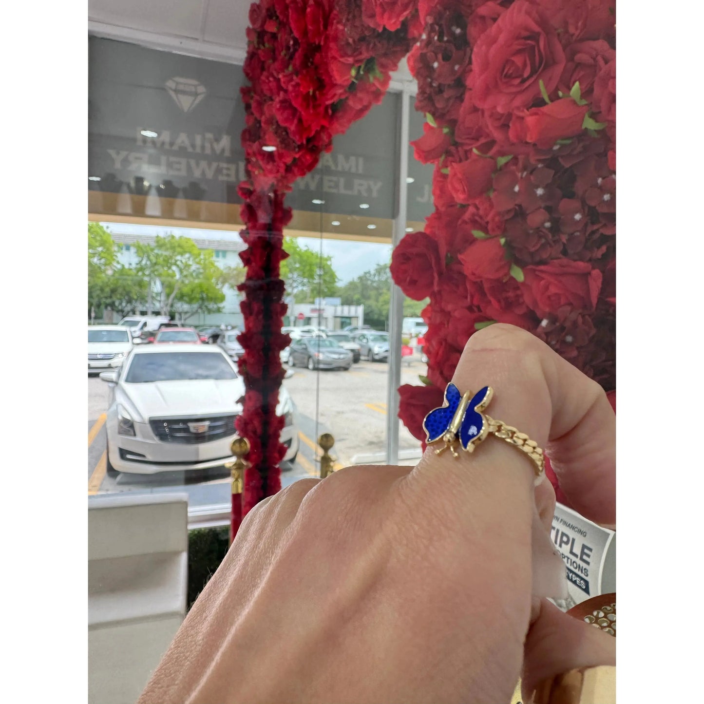 14k Butterfly Ring Miami Jewelry