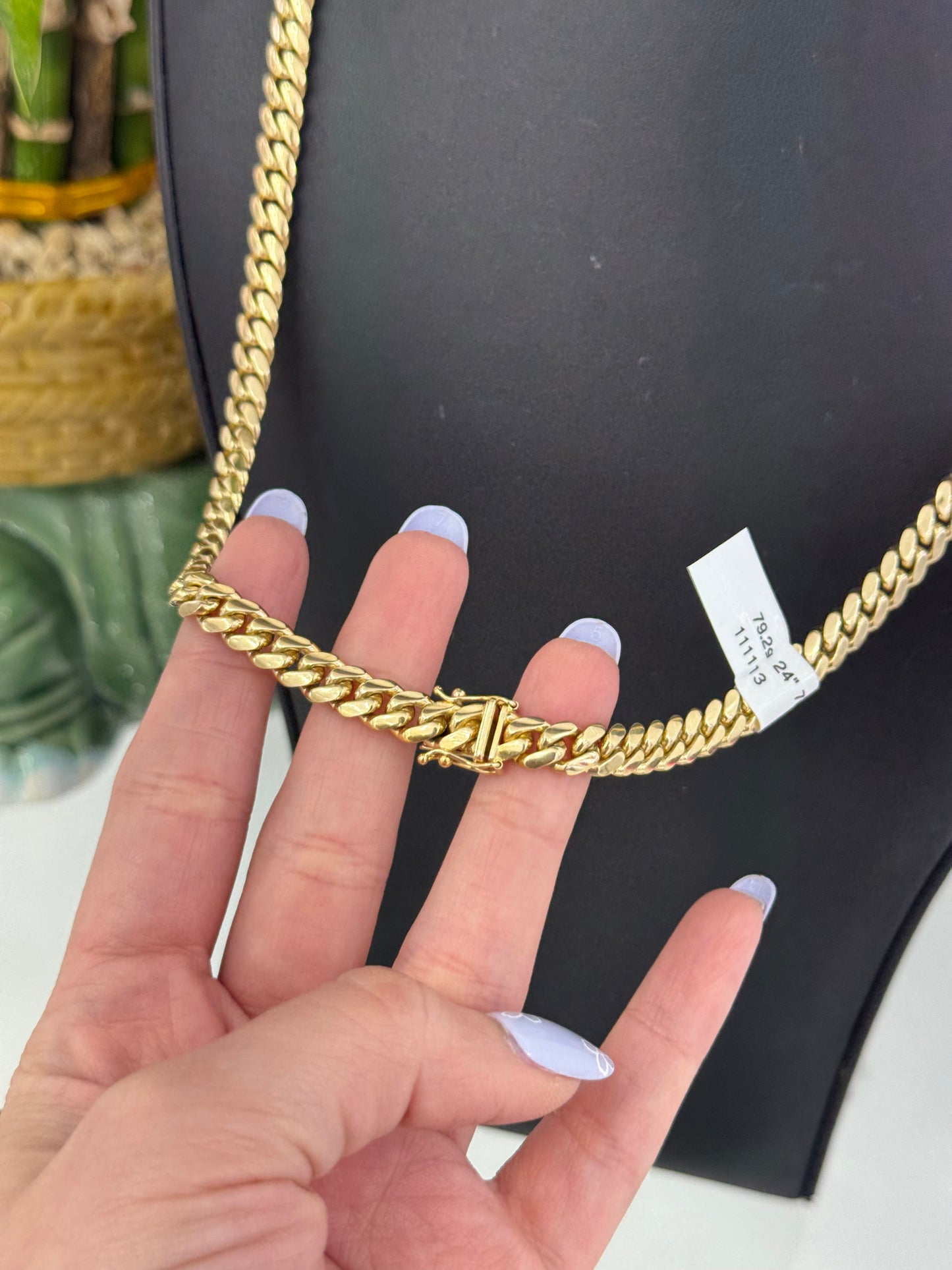 10K 7mm Cuban link Chain