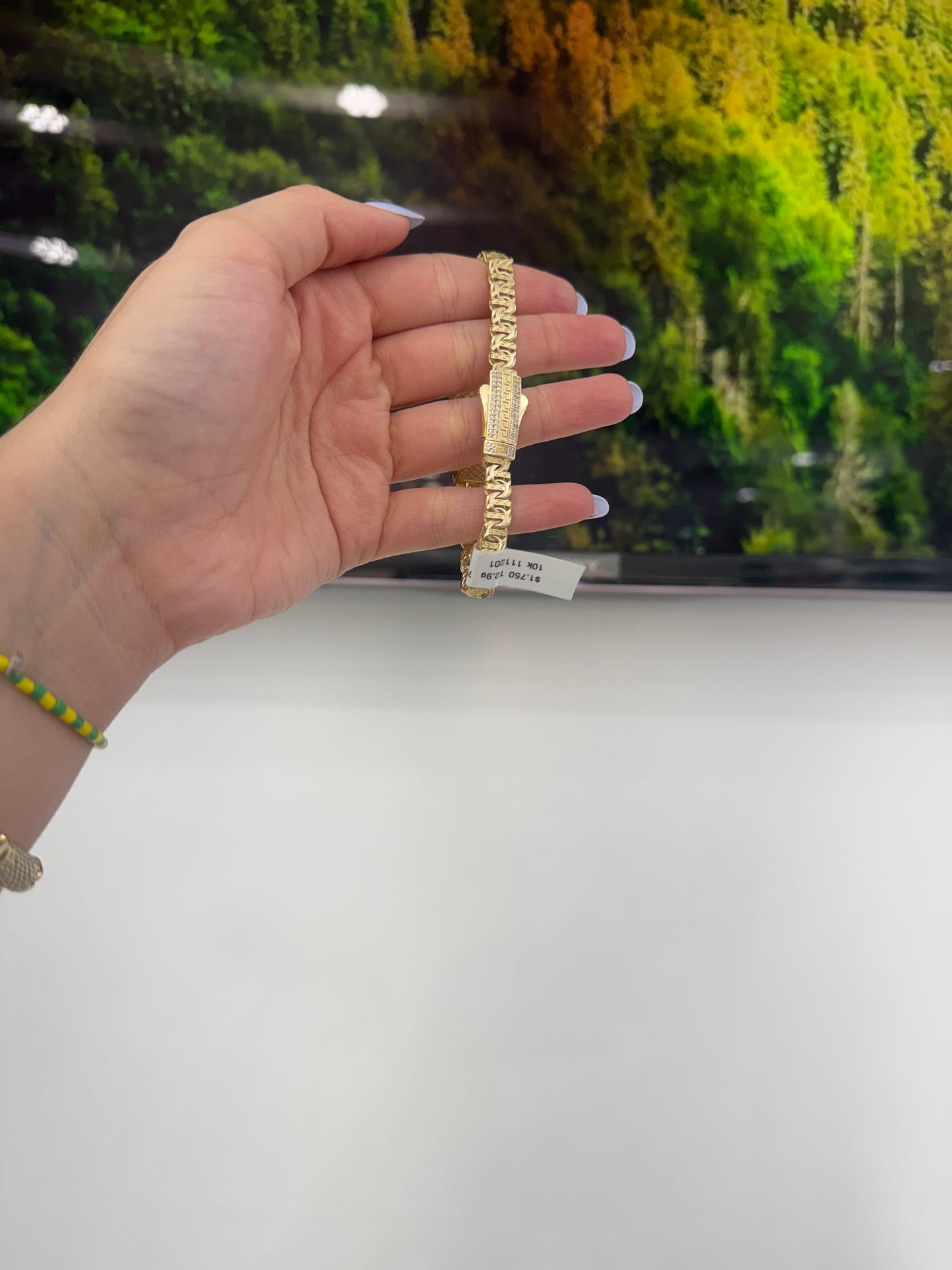 10K Plate Name Bracelet
