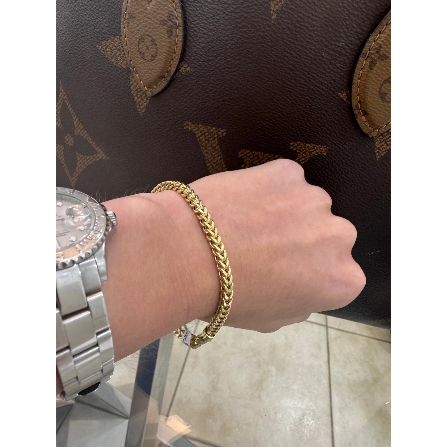 10K Franco Bracelet