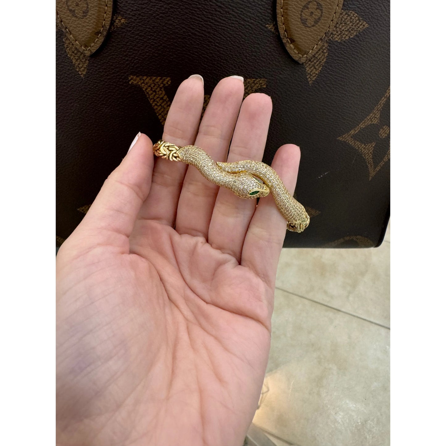 10k Snake Bracelet