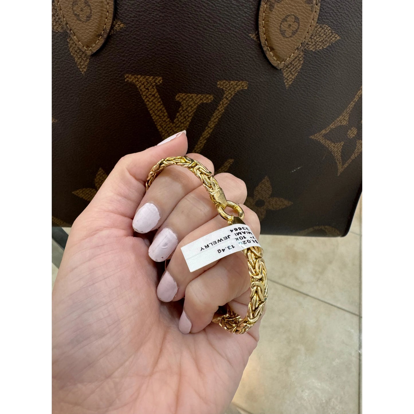 10k Snake Bracelet