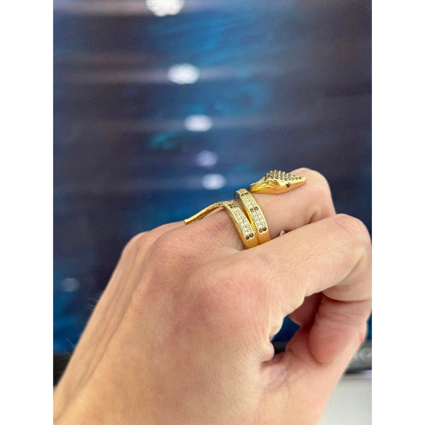 14K Snake Ring