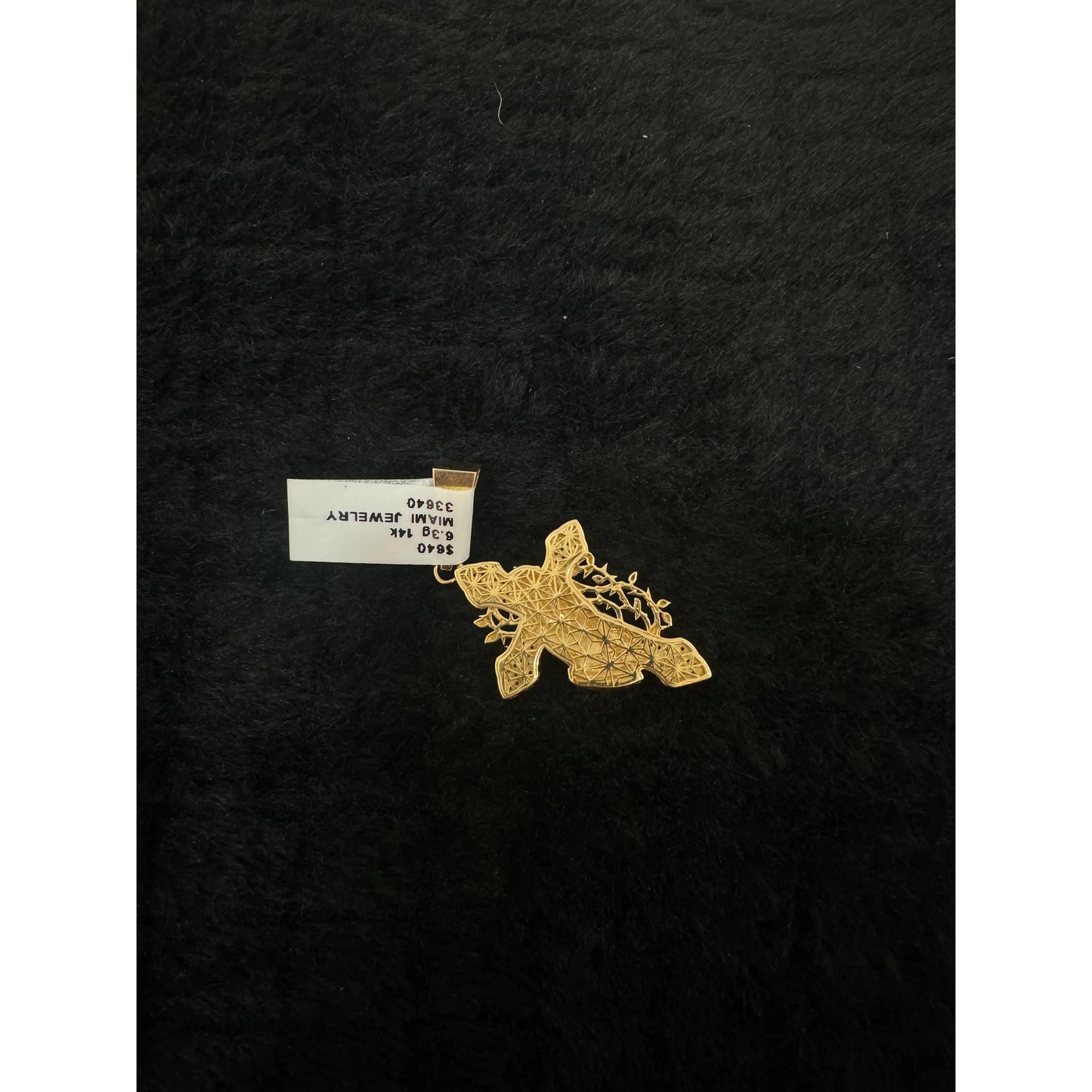 14k Hand with Cross Charm - Lightweight and Comfortable Jewelry for Everyday Use