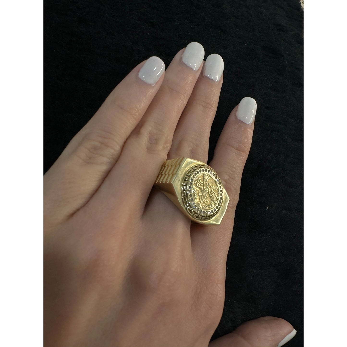 14K Centenario Ring