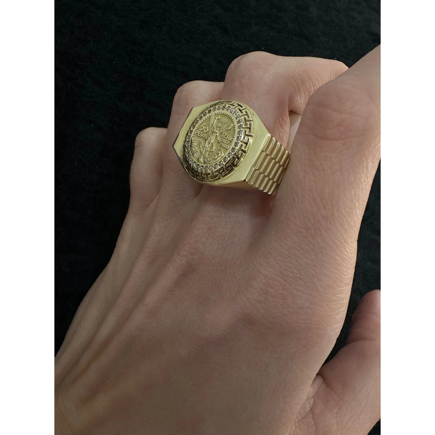 14K Centenario Ring