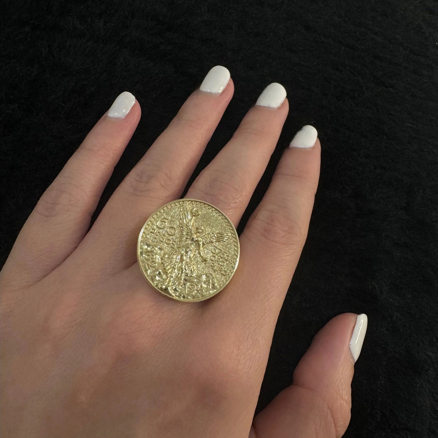 14K Centenario Ring