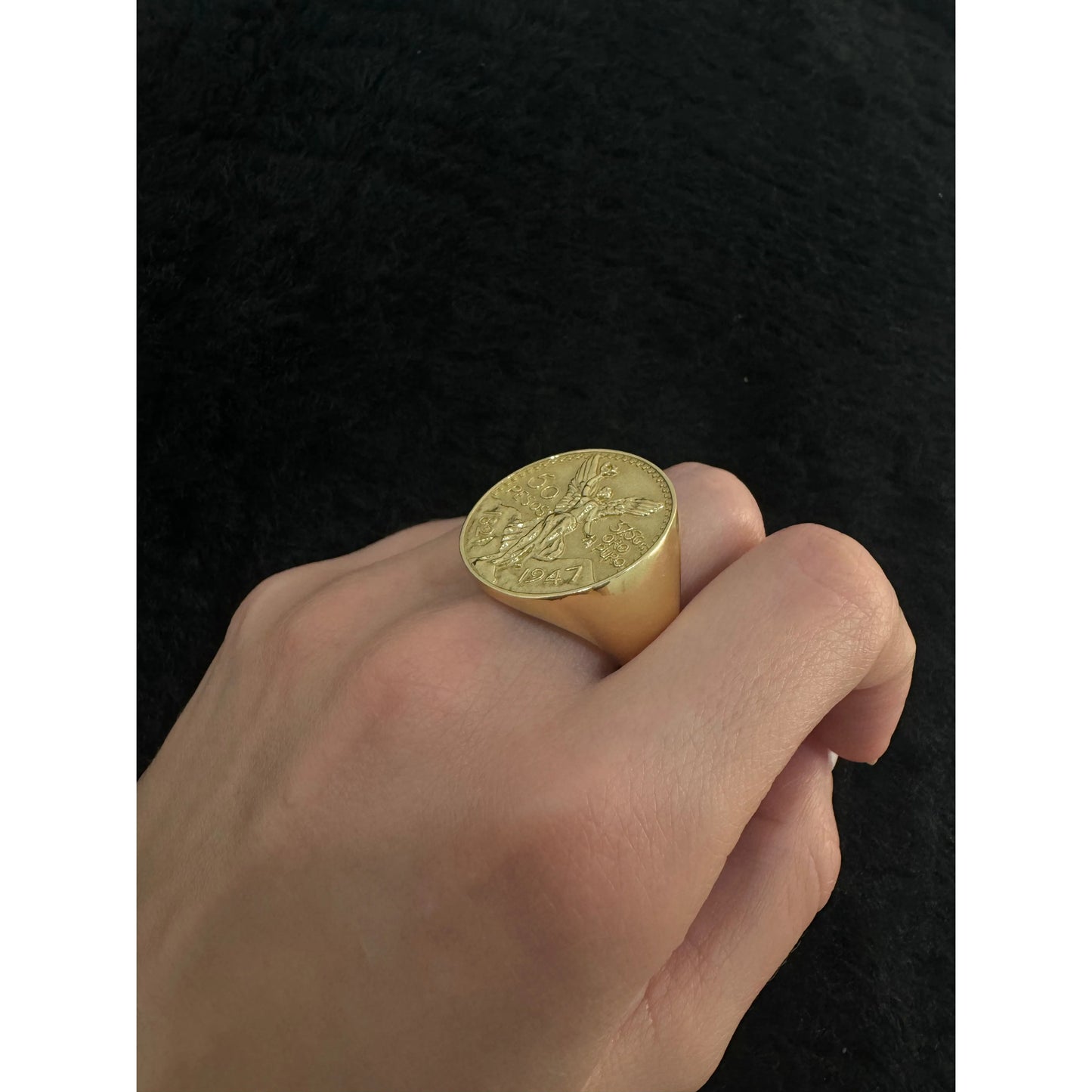 14K Centenario Ring